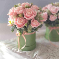 Piękny Prezent z Mydlanych Róż Idealny Prezent na Urodziny Imieniny