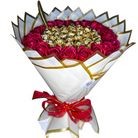 Bukiet jadalny Ferrero rocher idealny prezent na dzień nauczyciela, dzień chłopaka