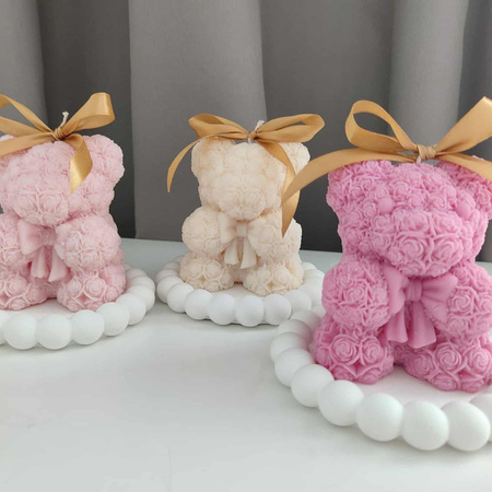 Sojowa świeca w kształcie misia – świeca zapachowa idealna na prezent