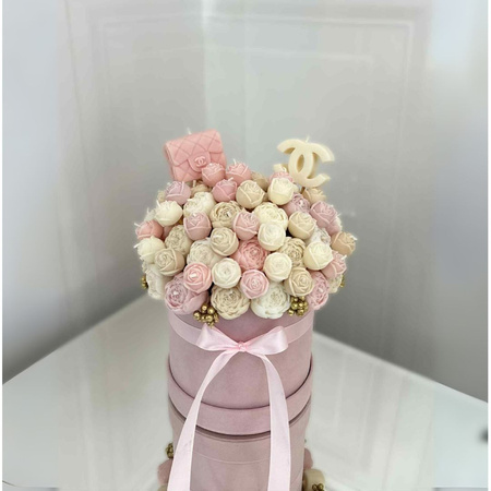 Box prezentowy z personalizowaną świecą sojową – miskami z wosku sojowego