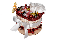 Tort Serce Lindor Z Najlepszych Słodyczy Prezentowy Kosz Box Zestaw Prezent na Urodziny Imieniny