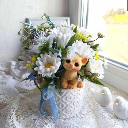 Piękny Prezent z Mydlanych kwiatów Idealny Prezent na Urodziny Imieniny