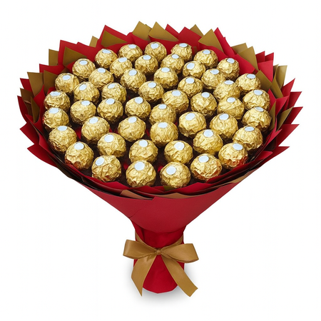 Bukiet jadalny Ferrero Roche idealny prezent na urodziny, imieniny