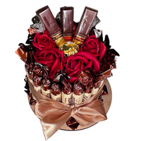 Tort Confetto Ze Słodyczy Prezentowy Kosz Box Zestaw Prezent na Urodziny Imieniny